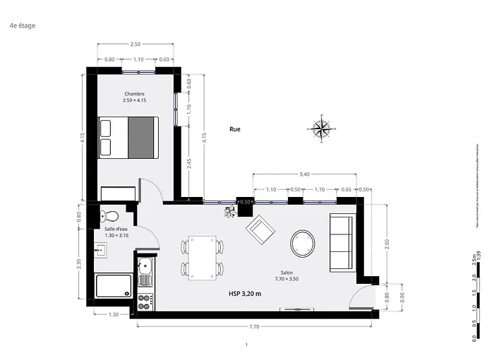 Apartmán Avec Climatisation - 3 *